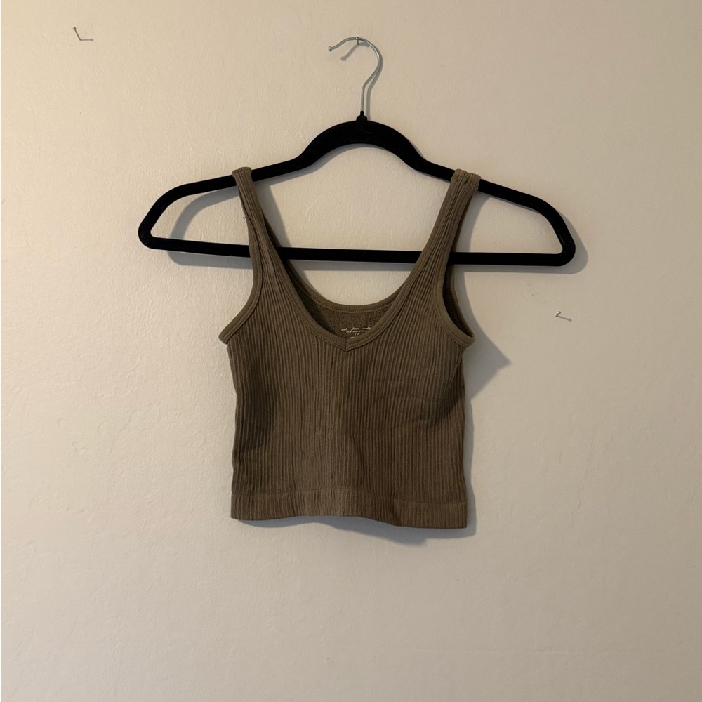 Urban Outfitters Ribbed green Tank Top